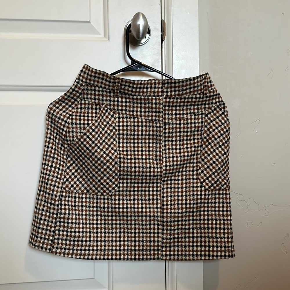 Checked skirt